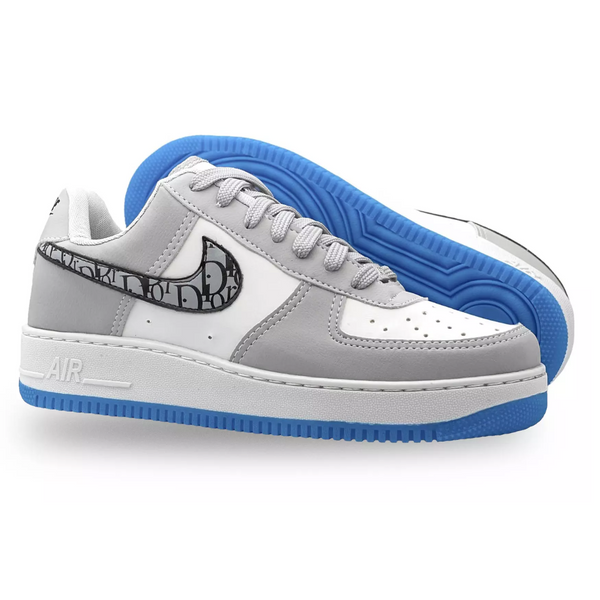 Tênis Nike Air Force 1 Dior - Cinza