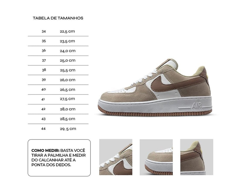 Tênis Nike Air Force 1 - Caramelo