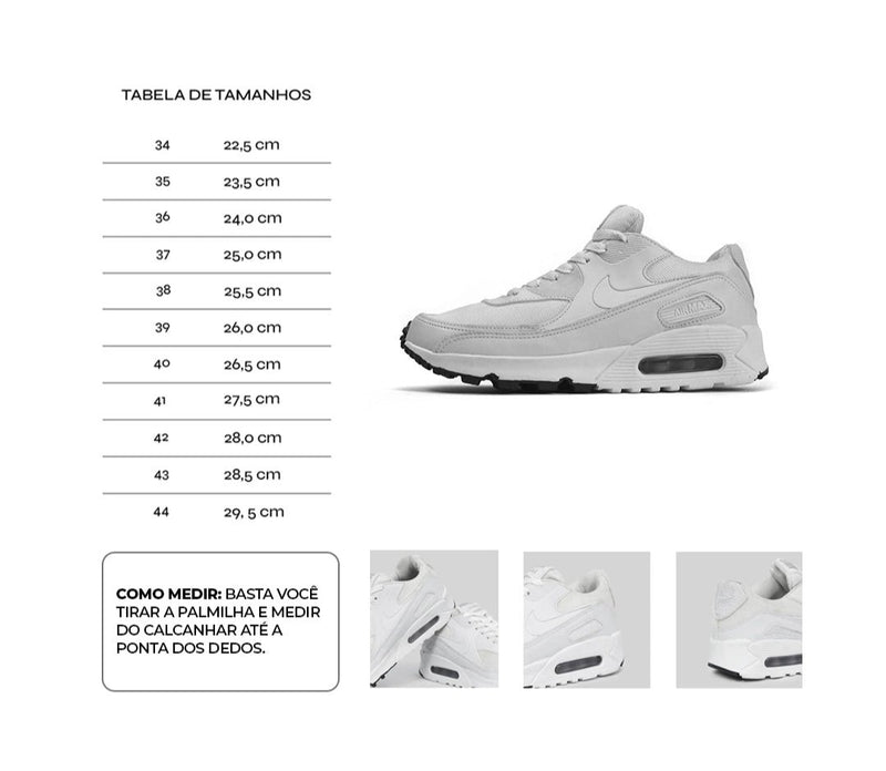 Tênis Nike Air Max 90 - Branco